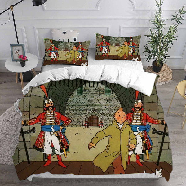The Adventures of Tintin Bedding Sets Duvet Cover Comforter Set