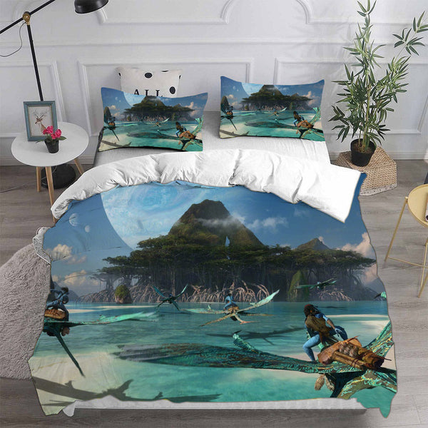 Avatar The Way of Water Cosplay Bedding Sets Duvet Cover Halloween Comforter Sets