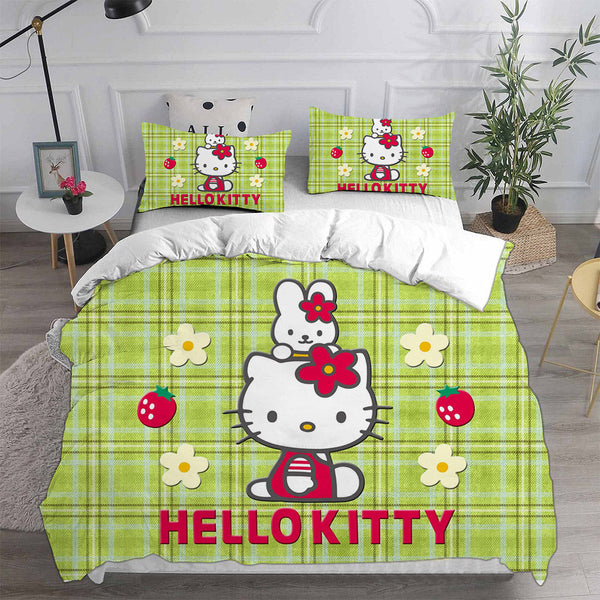 Hello Kitty Cosplay Bedding Sets Duvet Cover Halloween Comforter Sets
