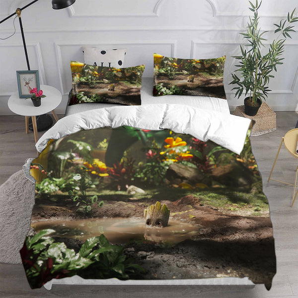 I Am Groot Bedding Sets Duvet Cover Halloween Cosplay Comforter Sets