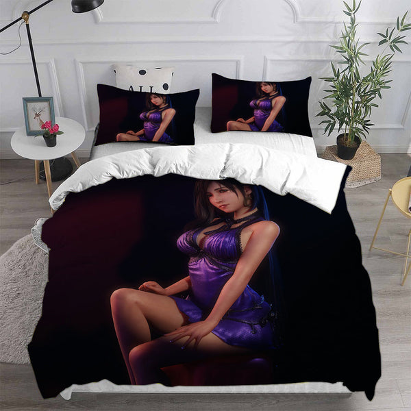 Final Fantasy VII Remake Bedding Sets Duvet Cover Halloween Cosplay Comforter Sets