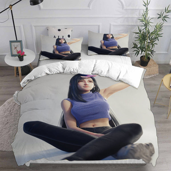 Final Fantasy VII Remake Bedding Sets Duvet Cover Halloween Cosplay Comforter Sets