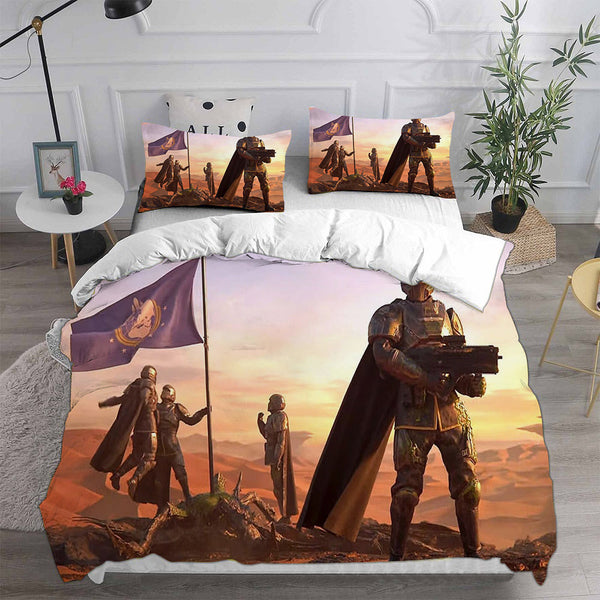 Helldivers 2 Bedding Sets Duvet Cover Comforter Set