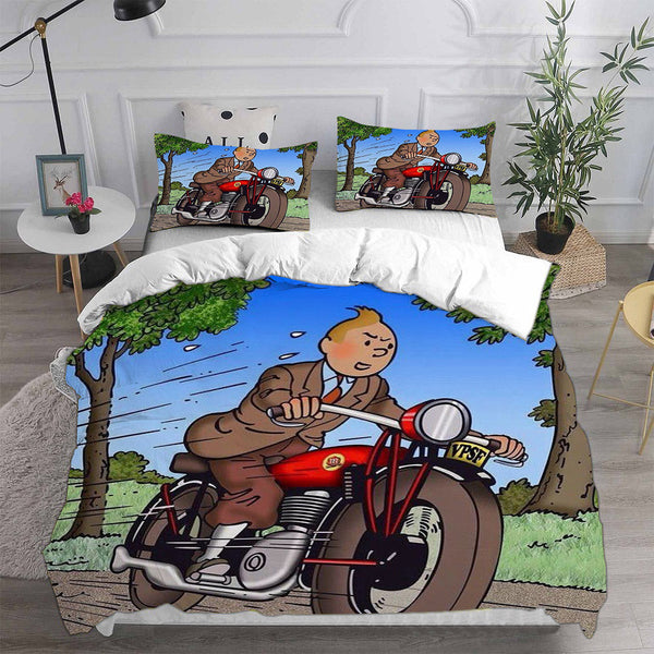 The Adventures of Tintin Bedding Sets Duvet Cover Comforter Set