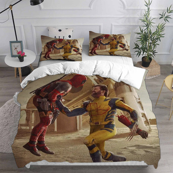 Deadpool & Wolverine Bedding Sets Duvet Cover Comforter Set