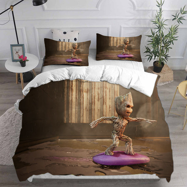 I Am Groot Bedding Sets Duvet Cover Halloween Cosplay Comforter Sets