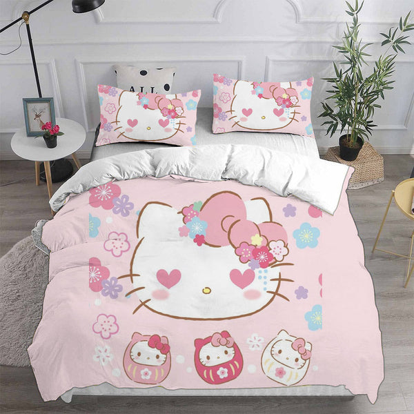 Hello Kitty Cosplay Bedding Sets Duvet Cover Halloween Comforter Sets