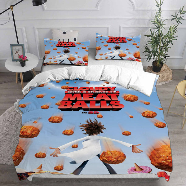 Cloudy with a Chance of Meatballs Bedding Sets Duvet Cover Comforter Set