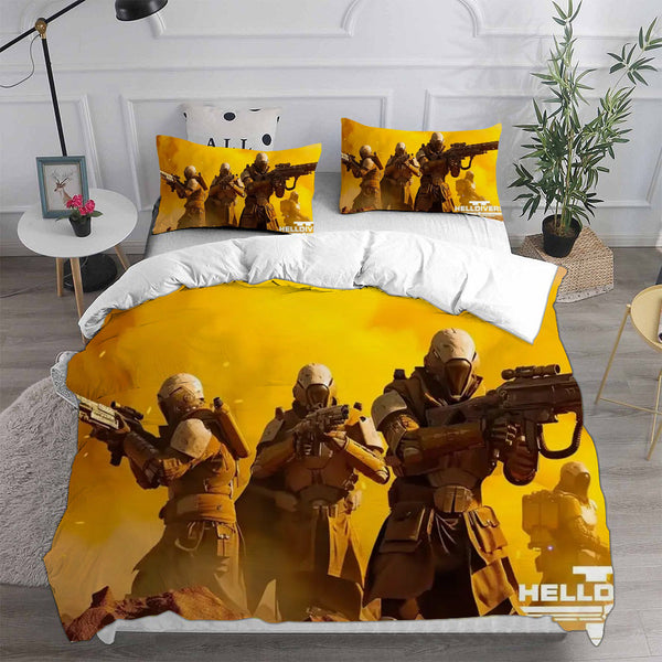 Helldivers 2 Bedding Sets Duvet Cover Comforter Set