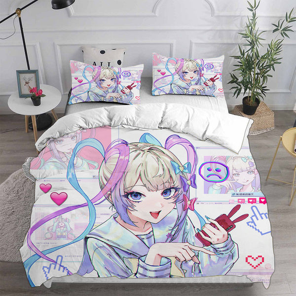 Needy Girl Overdose Cosplay Bedding Sets Duvet Cover Halloween Comforter Sets 1
