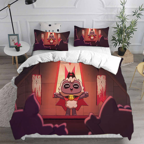 Cult Of The Lamb Bedding Sets Duvet Cover Halloween Cosplay Comforter Sets