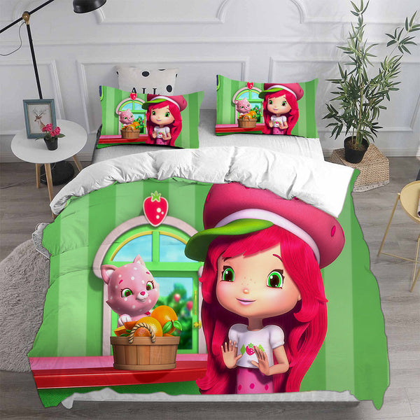 Strawberry Shortcake's Berry Bitty Adventures Bedding Set Duvet Cover Comforter Sets