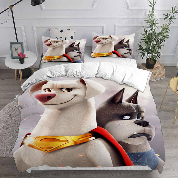 DC League of Super-Pets Bedding Sets Duvet Cover Halloween Cosplay Comforter Sets