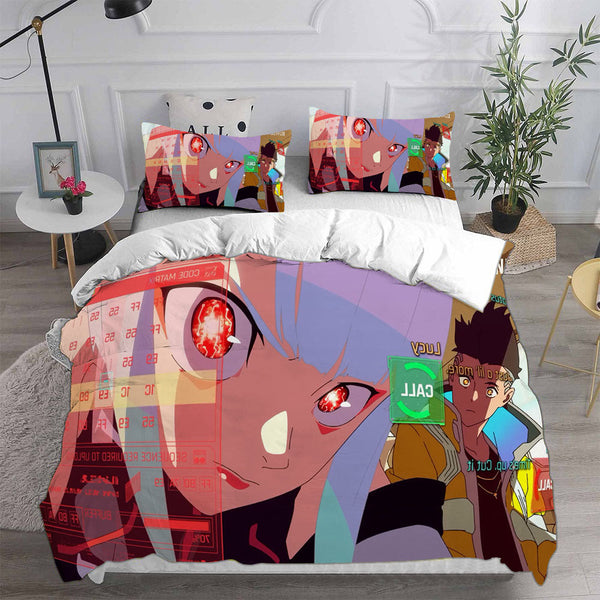 Cyberpunk Edgerunners Bedding Sets Duvet Cover Comforter Set