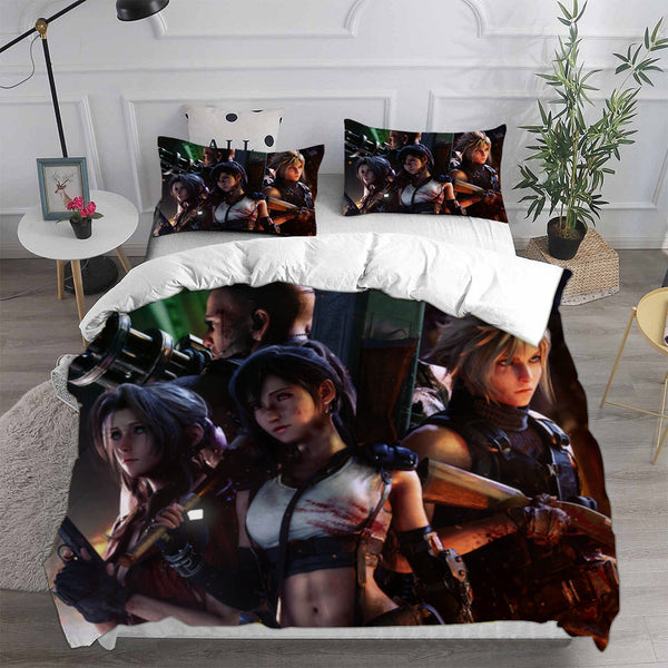 Final Fantasy VII Remake Bedding Sets Duvet Cover Halloween Cosplay Comforter Sets