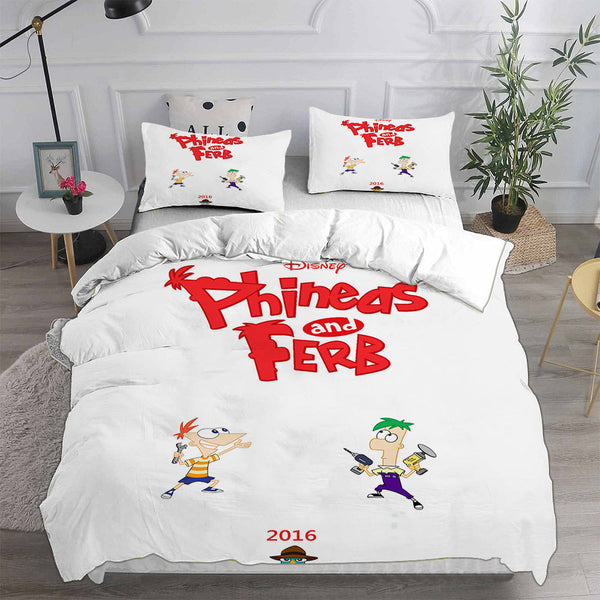 Phineas and Ferb Bedding Sets Duvet Cover Comforter Set