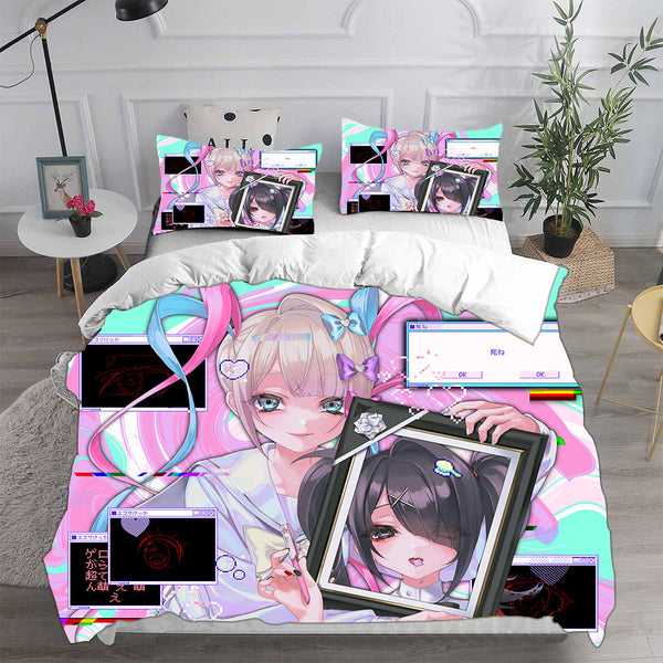 Needy Girl Overdose Cosplay Bedding Sets Duvet Cover Halloween Comforter Sets 1