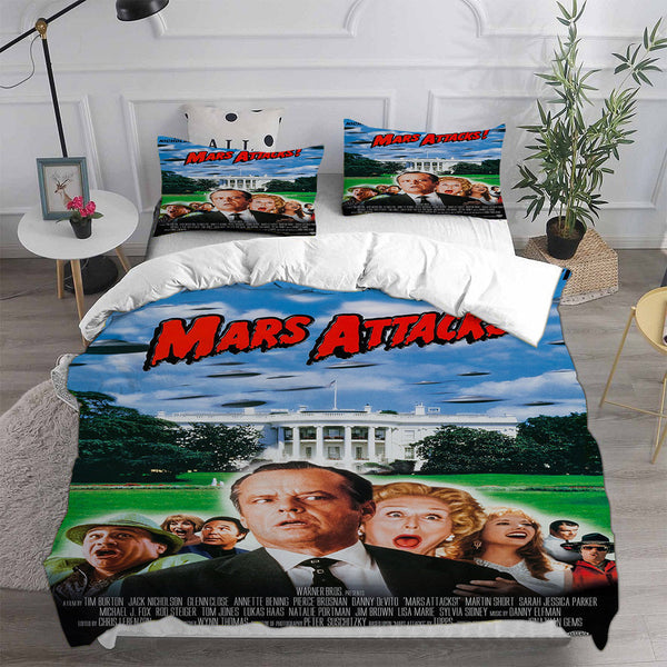 Mars Attacks Bedding Set Duvet Cover Comforter Sets