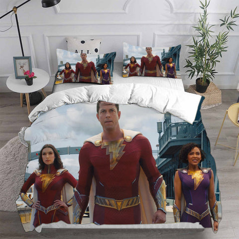 Shazam Fury of the Gods Bedding Sets Duvet Cover Comforter Set
