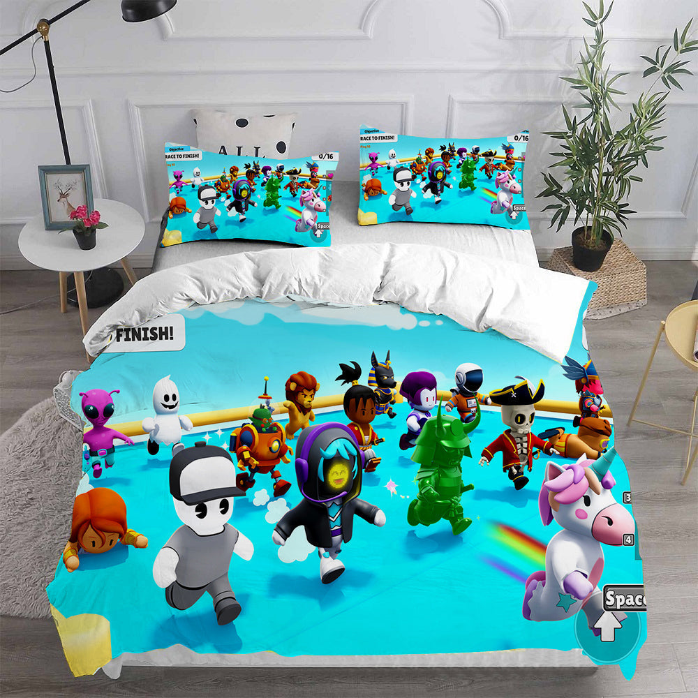 Stumble Guys Bedding Sets Duvet Cover Comforter Set