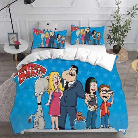 American Dad Bedding Set Duvet Cover Comforter Sets