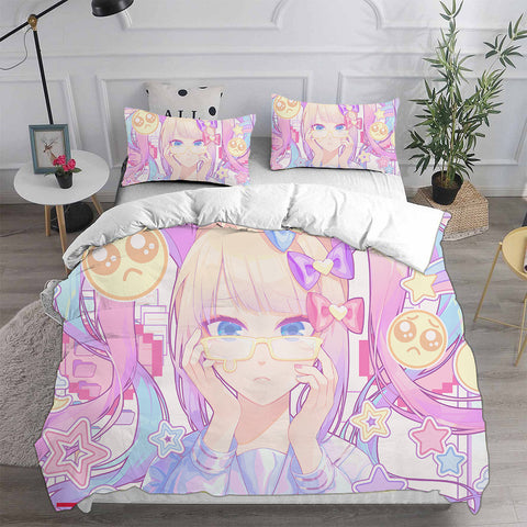 Needy Girl Overdose Cosplay Bedding Sets Duvet Cover Halloween Comforter Sets 1