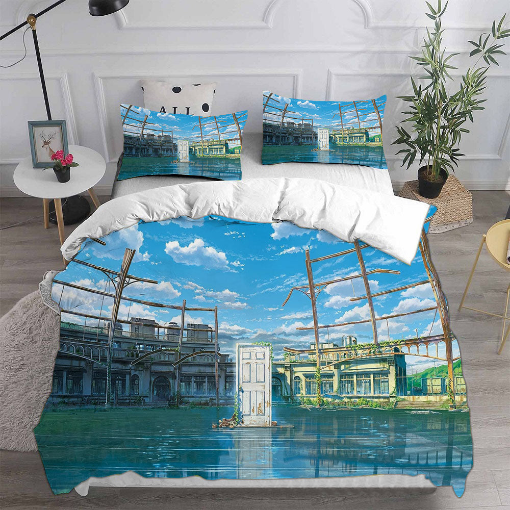 Suzume no Tojimari Bedding Sets Duvet Cover Comforter Set