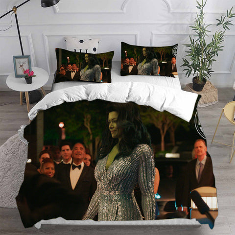 She Hulk 2022 Bedding Sets Duvet Cover Halloween Cosplay Comforter Sets