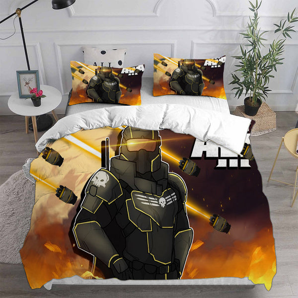 Helldivers 2 Bedding Sets Duvet Cover Comforter Set