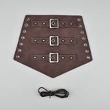 1 pc Medieval Bracers Buckles Leather Arm Guards Cuff Leather Gauntlet Wristband Armband for Men