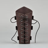 1 pc Medieval Bracers Buckles Leather Arm Guards Cuff Leather Gauntlet Wristband Armband for Men