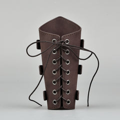 1 pc Medieval Bracers Buckles Leather Arm Guards Cuff Leather Gauntlet Wristband Armband for Men