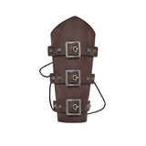 1 pc Medieval Bracers Buckles Leather Arm Guards Cuff Leather Gauntlet Wristband Armband for Men