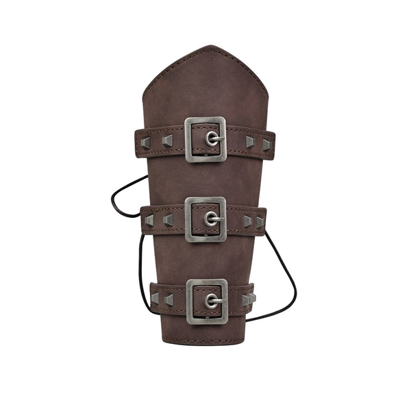 1 pc Medieval Bracers Buckles Leather Arm Guards Cuff Leather Gauntlet Wristband Armband for Men