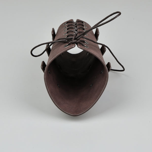 1 pc Medieval Bracers Buckles Leather Arm Guards Cuff Leather Gauntlet Wristband Armband for Men