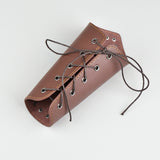 1 pc Viking Medieval Adjustable Leather Buckle Wrist Bracers Arm Guards