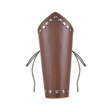 1 pc Viking Medieval Adjustable Leather Buckle Wrist Bracers Arm Guards