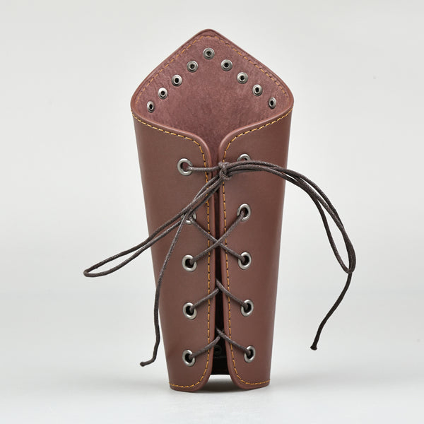 1 pc Viking Medieval Adjustable Leather Buckle Wrist Bracers Arm Guards