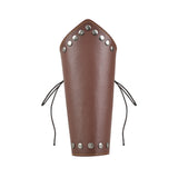 1 pc Viking Medieval Adjustable Leather Buckle Wrist Bracers Arm Guards