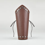 1 pc Viking Medieval Adjustable Leather Buckle Wrist Bracers Arm Guards