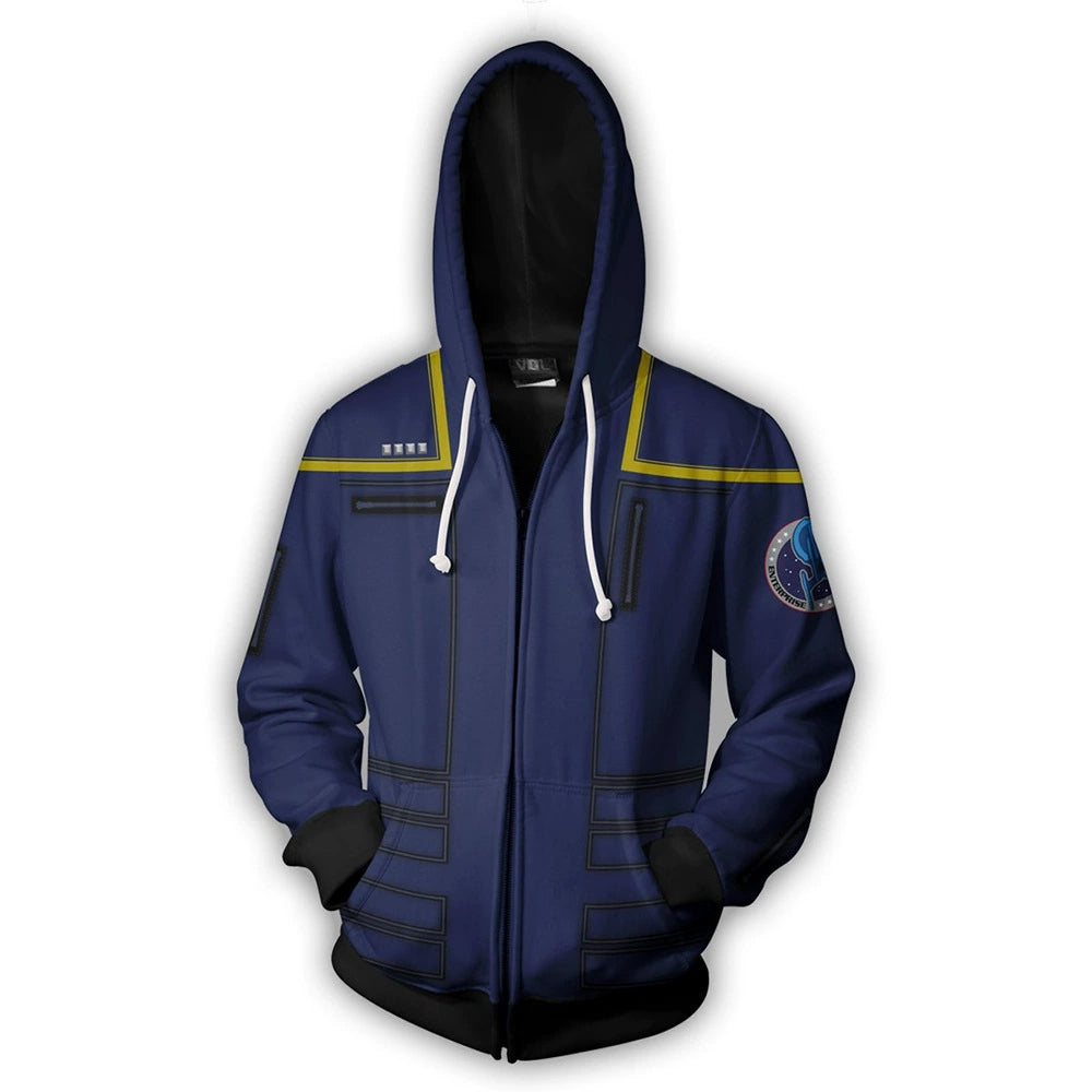 Star Trek Hoodie Sweater 3D Sweatshirt Cosplay Costume