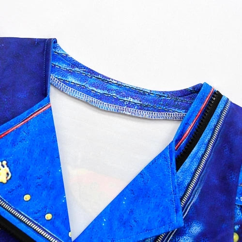 Descendants 3 Evie Kids Girls Skirt Pants Wigs Cosplay Fancy Dress Costume Suits