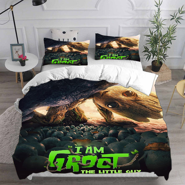 I Am Groot Bedding Sets Duvet Cover Halloween Cosplay Comforter Sets