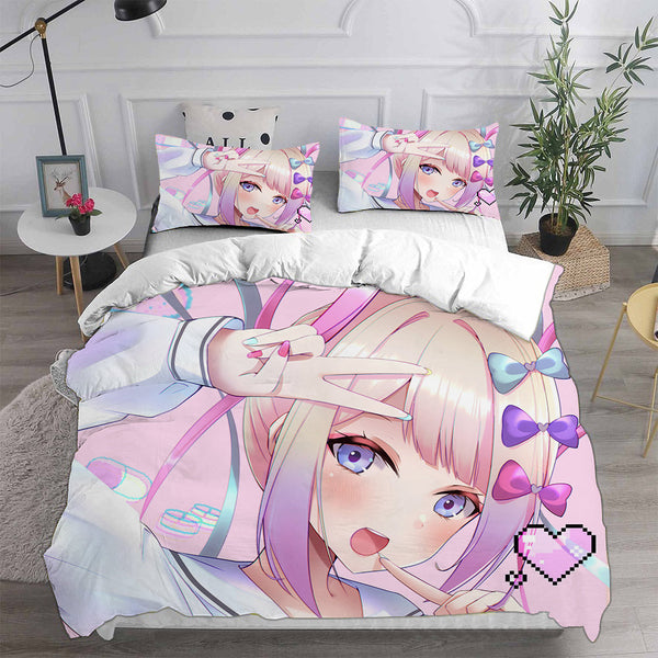 Needy Girl Overdose Cosplay Bedding Sets Duvet Cover Halloween Comforter Sets 1