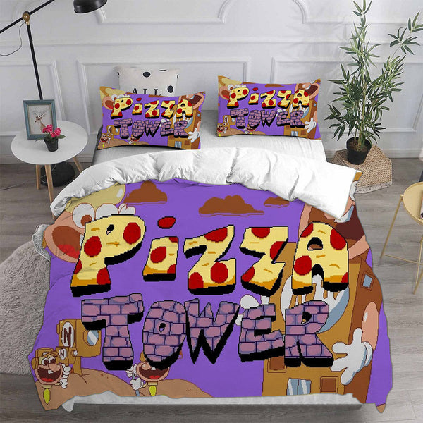 Pizza Tower Bedding Sets Duvet Cover Comforter Set