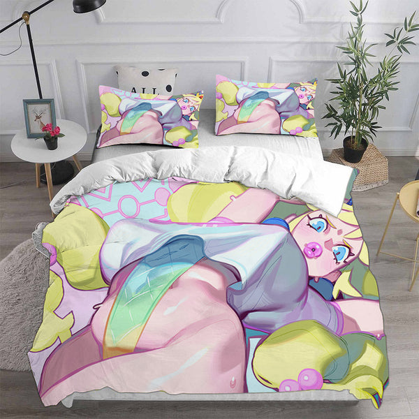 Princess Peach Bedding Sets Duvet Cover Comforter Set