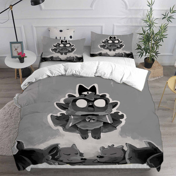 Cult Of The Lamb Bedding Sets Duvet Cover Halloween Cosplay Comforter Sets