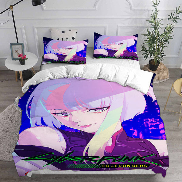 Cyberpunk Edgerunners Bedding Sets Duvet Cover Comforter Set