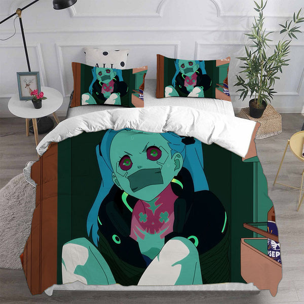 Cyberpunk Edgerunners Bedding Sets Duvet Cover Comforter Set