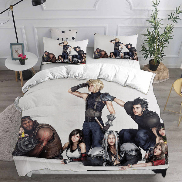 Final Fantasy VII Remake Bedding Sets Duvet Cover Halloween Cosplay Comforter Sets